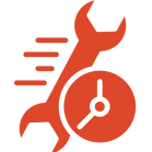 Wrench and clock icon